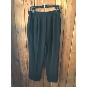 Talbots Woman’s Black Wool Dress Pants Size 8 Lined Pleated Trousers